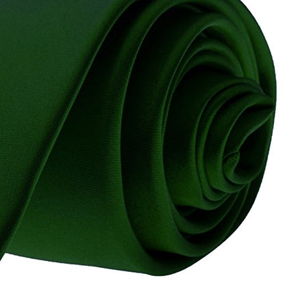 K. Alexander Skinny Ties - Multiple Solid Colors - Classic 2" width - color: Hunter Green