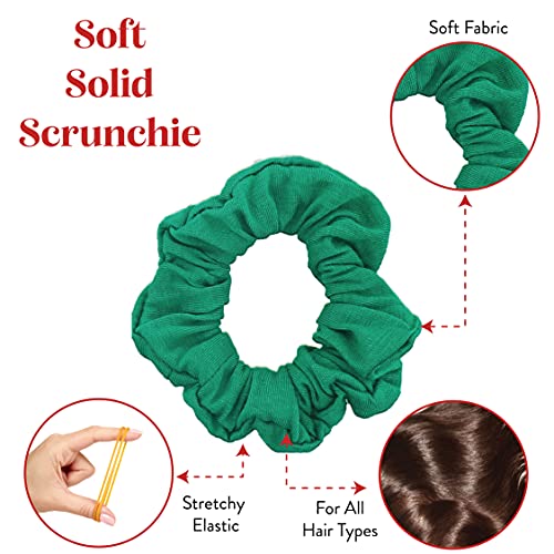 9 Pack Scrunchies Hair Ties (Mixed Colors) - color: Mixed Colors