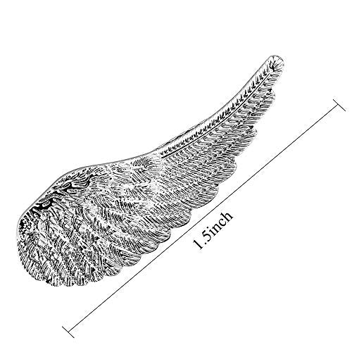 HAWSON 2 inch Tie Clip for Men-Novelty Sport Necktie Bar Clip,Tie Pin,Special Interesting Gift for Men - style: Angel Wing