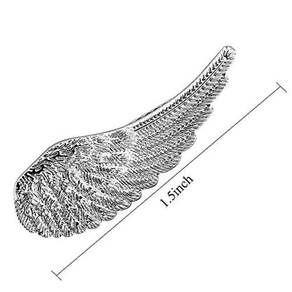 HAWSON 2 inch Tie Clip for Men-Novelty Sport Necktie Bar Clip,Tie Pin,Special Interesting Gift for Men - style: Angel Wing