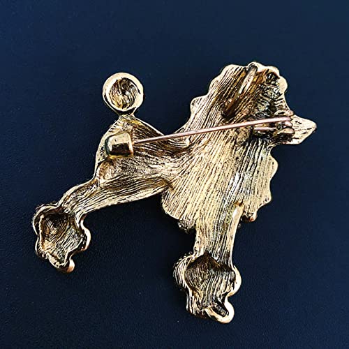 HETICA Animal Brooch for Women, Funny and Cute Flower Brooch Safety Pins Clothing Backpack Hat Decoration Enamel Pins Fashion Women Brooches and Pins Jewelry - style: Poodle