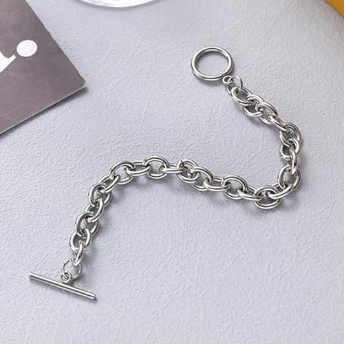 925 Sterling Silver Plated Heart Charm Bracelet for Women - Dainty Chain Love Gift Idea - style: Style1