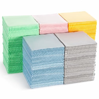 Hoteam 1000 Pcs Jewelry Cleaning Cloth Silver Polishing Cleaner Cloth Jewelry Wipes for Silver Gold Platinum Remover Keep Brass Coin Ring Silverware Watch Clean and Shiny (Five Colors)
