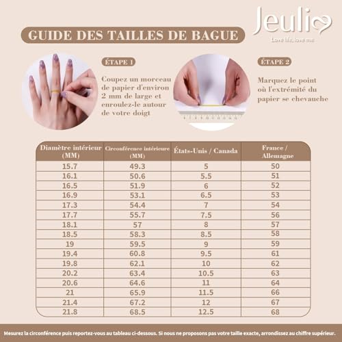 Jeulia Womens Wide Eternity Ring Wedding Band, Milgrain Round Cut 18k White Gold Plated Eternity Band Ring Romantic Birthday Anniversary Jewelry with Gift Box - color: Yellow