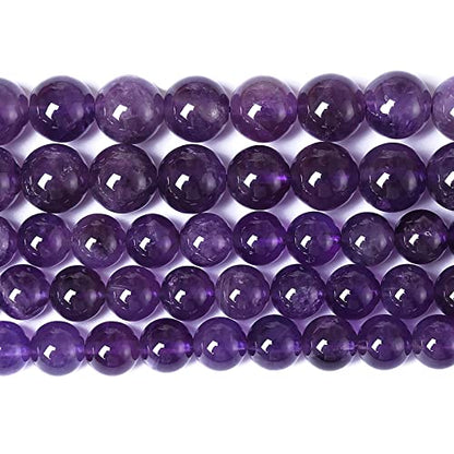 4MM 86PCS Natural Stone Purple Amethyst Crystal AAA Grade Quartz Beads for Jewelry Making DIY Bracelet - color: Amethyst, size: 4mm
