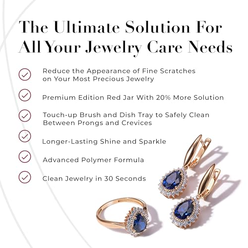 CONNOISSEURS Premium Edition Jewelry Cleaner, Value Size 9.6oz - Pick from Fine, Silver or Delicate Jewelry Cleaner - style: Fine - 9.6 Ounce - 2 Pack