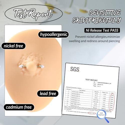 GAGABODY G23 Titanium Pair 14G Nipple Rings Tongue Jewelry Bridge Piercing | Internal Threaded Used in Nipple,Tongue,Bridge 14G Length from 12mm to 18mm Lightweight Daily Wear for Unisex Sensitive Skin - color: Gold+Bullet White Opal, size: 14G+5/8"(16mm)