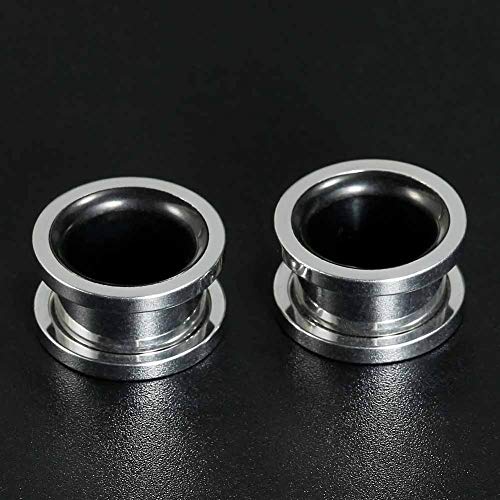 Ear Gauges Screw Surgical Steel Plugs, Flesh Stretchers Earrings, Size 2g to 30mm Colorful Tunnels. - color: S8288G, size: 22mm