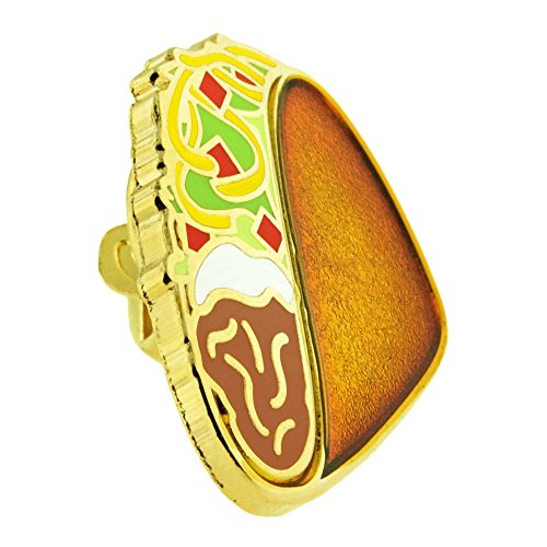 PinMart Food Enamel Lapel Pin - color: Set of 4 Gold Plated, size: 4pc Gift Set