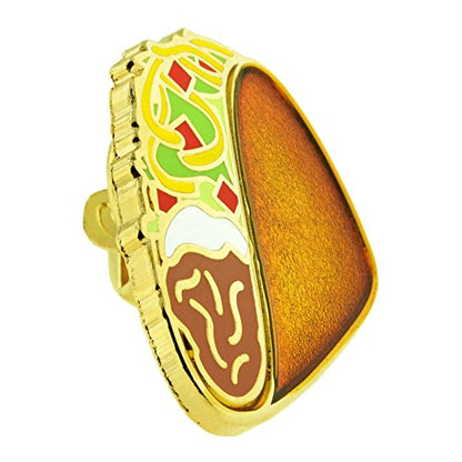 PinMart Food Enamel Lapel Pin - color: Set of 4 Gold Plated, size: 4pc Gift Set