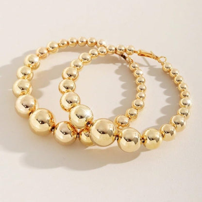 Gold Large Hoop Earrings Lightweight Chunky Gold Earrings Big Hoop Earrings for Women Silver Chunky Earring Gold Statement Earring Fashion Trendy Jewelry - style: A - gold