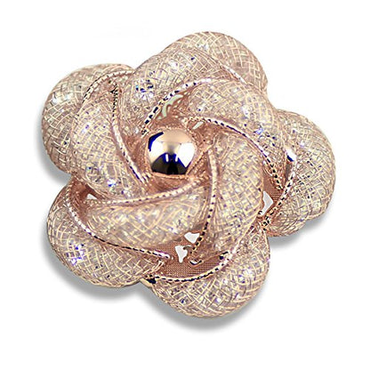 Brooches Fashionable and Refined Hollow-Out Breastpin for Girls Ladies and Women | Clothes Pin | Brooches and Pins for Women | Daisy Pin | Ladies Jewelry | Flower Brooch - color: Rose Gold