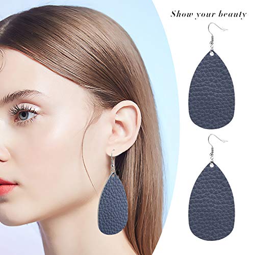 18-32 Pairs Tassel Earrings Set with Colorful Tassel Long Layered Dangle Hoop Tiered Thread Earrings Set for Women Jewelry Fashion and Valentine Birthday Party Gift - style: 30 Pairs Teardrop Earrings