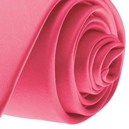 K. Alexander Skinny Ties - Multiple Solid Colors - Classic 2" width - color: Hot Pink