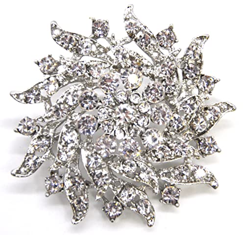 Belagio Enterprises 2 1/2-Inch Rhinestone Brooch | BW-171-182 - size: 2-1/2-Inch, style: BW-148