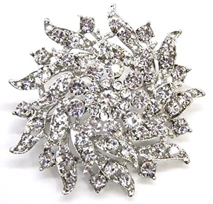 Belagio Enterprises 2 1/2-Inch Rhinestone Brooch | BW-171-182 - size: 2-1/2-Inch, style: BW-148