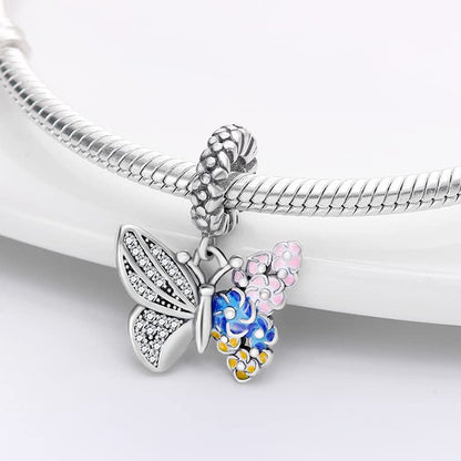 925 Sterling Silver Charms for Bracelets and Necklaces Beads Charms Jewelry Gift for Women - color: Butterfly Charm