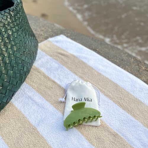 Luxury Green Claw Clip for Women | Our Large 4 Inch Hair Clip Creates Beautiful Half Ups, Secure Updos & Chic Daily Styles | Premium Acetate Claw with Secure Hold & Snag Free Teeth for Easy Styling - color: Green