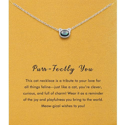 RZKING Silvery Necklace for Women, Gifts for Friend Mom Daughter Teacher - style: Cat