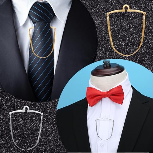 Yoursfs Tie Chains for Men Gold and Sliver Tie - style: Sliver Tie Chain