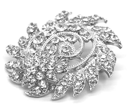 Belagio Enterprises 2 1/2-Inch Rhinestone Brooch | BW-171-182 - size: 2-1/2-Inch, style: BW-137
