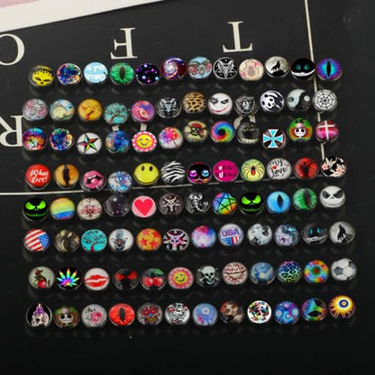 Lot of Surgical Steel Metal Tongue Rings Barbells Tongue Piercing Bar Nasty Wordings Picture Logo Signs 14g - Length 5/8" or 16mm - style: 40pcs mix