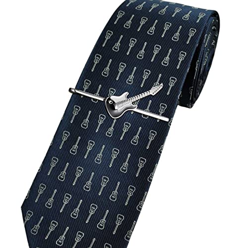 HAWSON 2 inch Tie Clip for Men-Novelty Sport Necktie Bar Clip,Tie Pin,Special Interesting Gift for Men - style: Guitar