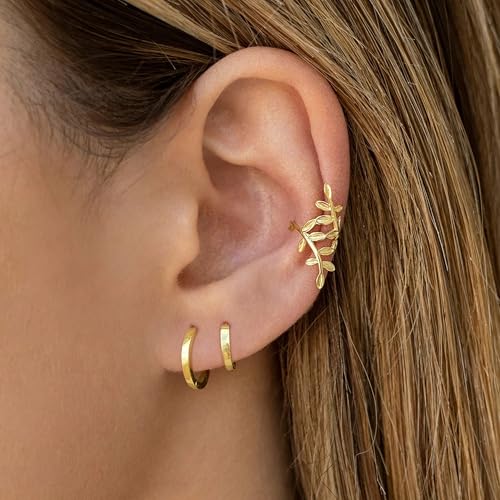 Ear Cuffs Non Piercing Ear Cuff Earrings for Women Gifts Trendy Stuff Clip on Cartilage Earrings Stacks Fake Earrings Jewelry Gifts - color: G:3pcs Cross gold cuff earrings