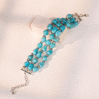 Montana West Rustic Couture's Bohemian Turquoise Cuff Bangle Bracelets for Women Cowgirl - color: Turquoise