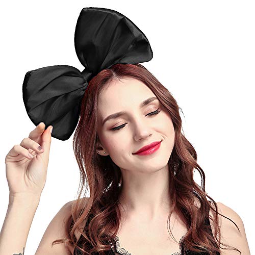 ZTL Women Huge Bow Headband Hairband Hair Hoop Accessories Party Props - color: Black
