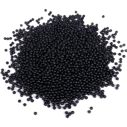 8500PCS Black Beads for Jewelry Making 4mm Small Seed Beads Bulk | Round Spacer Beads with Holes for Bracelet Necklace Earrings Crafting - color: black(4mm)