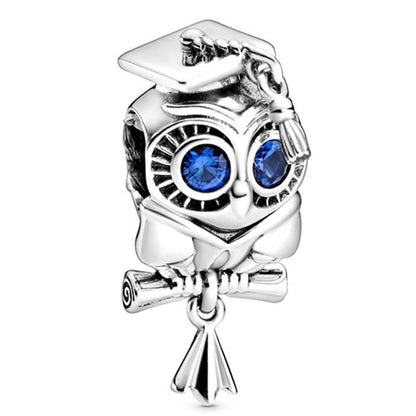 9 Pack Silver Spacer Beads Charms fit Bracelet, Heart Beads DIY Jewelry Gifts Women - color: B3