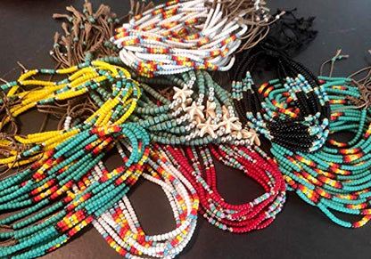 Anklet for Women, Turquoise Beaded Native American Style Boho Anklet, Bohemian Hippie Colorful Beach Summer Waterproof Anklet for Women and Girls, Handmade by Tribes