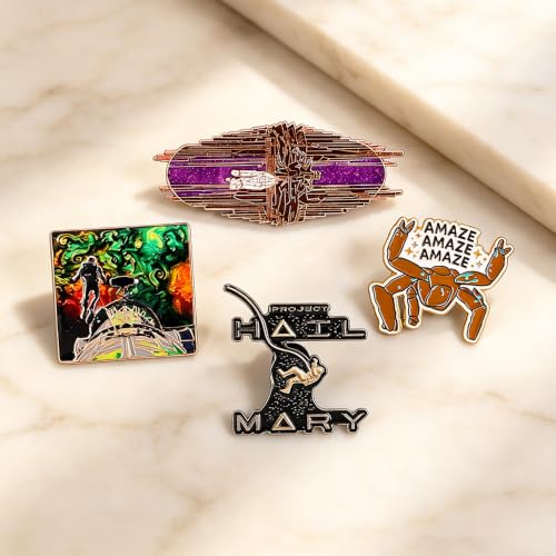 5PCS Butterfly Enamel Pins Set Skull Punk Lapel Pins Dark Evil Spirit Gothic for Men Women Jackets Backpack Personality Halloween Jewelry Accessories - color: 4PCS Project A