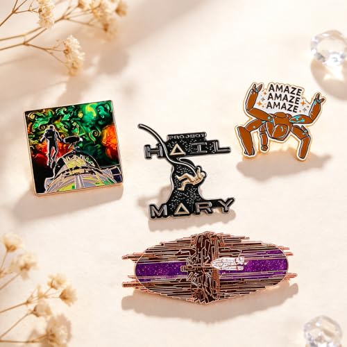 5PCS Butterfly Enamel Pins Set Skull Punk Lapel Pins Dark Evil Spirit Gothic for Men Women Jackets Backpack Personality Halloween Jewelry Accessories - color: 4PCS Project A