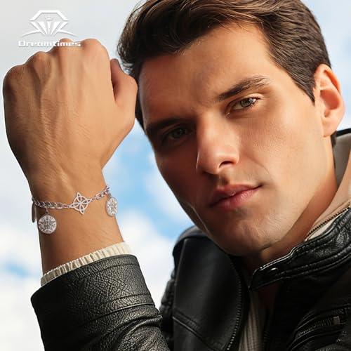 Dreamtimes Witches Knot Bracelet Tetragrammaton Pentagram Bracelet Stainless Steel Celtic Knot Bracelets for Women Men Protection Jewelry Witch Amulet and Talisman - style: Style 2