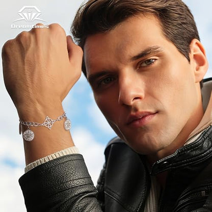 Dreamtimes Witches Knot Bracelet Tetragrammaton Pentagram Bracelet Stainless Steel Celtic Knot Bracelets for Women Men Protection Jewelry Witch Amulet and Talisman - style: Style 2