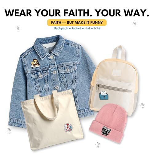 4Pcs Funny Jesus Enamel Pins Set - Humorous Christian Bible Verse Lapel Pins - Inspirational Faith-Based Accessories for Jackets, Backpacks, Hats - Collectible Religious Gifts