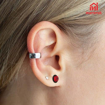50pcs 14G-00G Ear Stretching Kit, Ear Gauges, Acrylic Plugs, Tapers, Round Silicone Tunnels for Women Men, Earring Expander, Starter Lightweight Body Piercing Jewelry Gauging Set (Random Size & Color)