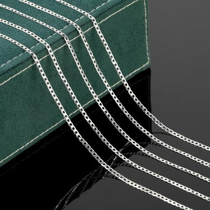 UMAOKANG 16.4 Feet Silver Cuban Chains for Jewelry Making Silver Plated Brass Necklace Chain on Spool with Jump Rings and Lobster Clasps - color: Silver Cuban