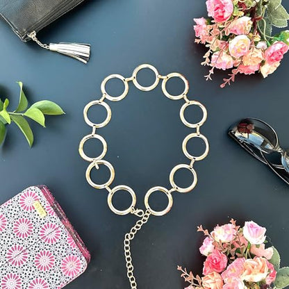 Millennials In Motion Designer Belt - color: Gold Circle