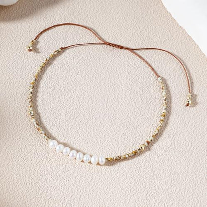 KELITCH Womens Pearl Bracelets Friendship Bracelet Handmade Miyuki Beads Charm Bracelet Holiday Gift - color: B3