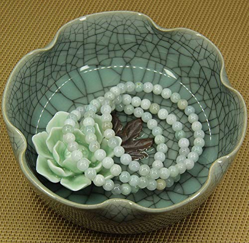 Angelstones Gemstones 6mm Round Beads Healing Crystal Bracelet for women | Natural Gemstone, Handmade Gifts for Women, Healing Crystal Round Beaded Stretch Bracelets, Unisex Jewelry for Women and Men - color: Green White Jade