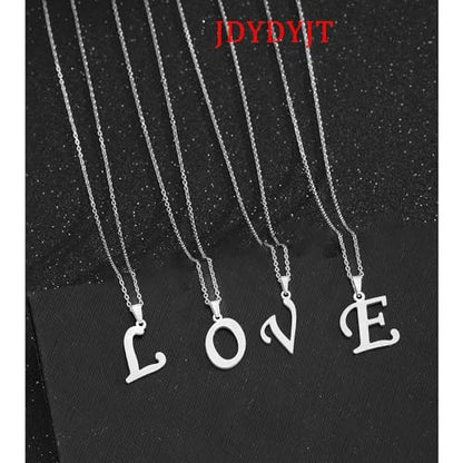Stainless Steel Initial Letter Connector Charms Alphabet Pendant Diy Craft for Jewelry Making Necklaces Bracelets Keychain - color: Stainless Steel T