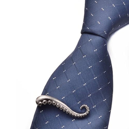 Yoursfs Novelty Marine Animals Tie Clip for Men Shark Whale Unique Cool Personalized Business Tie Bar Pin Jewelry for Valentine's Day Gifts - style: Octopus tentacles