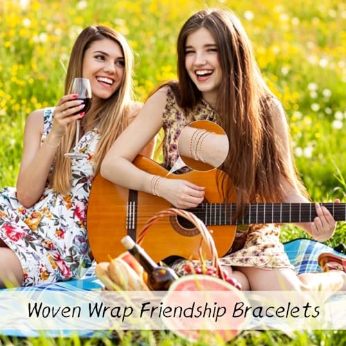 37/52 Pieces Woven Wrap Friendship Bracelets, Handmade Braided Colorful Adjustable Beaded String Bracelet, Boho Friendship Anklets Bracelets for Women, Birthday Gifts Party Presents. - style: Classic -52 pcs