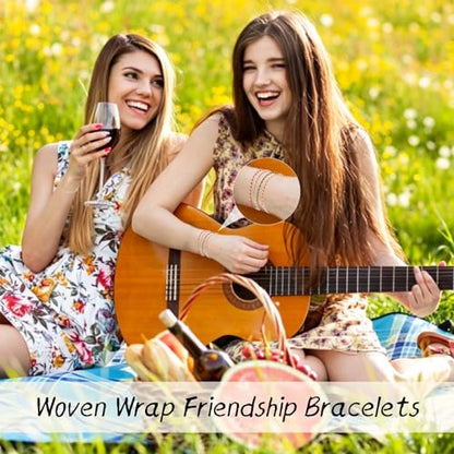 37/52 Pieces Woven Wrap Friendship Bracelets, Handmade Braided Colorful Adjustable Beaded String Bracelet, Boho Friendship Anklets Bracelets for Women, Birthday Gifts Party Presents. - style: Classic -52 pcs