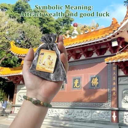 Real Gemstone Lucky Cat Bracelet Feng Shui Good Luck Wealth Charm | Blessed Genuine Gemstone with Brass Cat Pendant, 10mm Prayer Beads, Energy Protection for Wealth & Health, Spiritual Gifting - color: Green