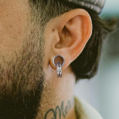 1 Pair Basic gauges+2 twisty rings Ear Tunnels Plugs 316 Stainless Steel Ear Gauges Weight Saddle Plugs Hypoallergenic expander Piercing Body Jewelry 00g 0g-1'' - color: Twisty-Silver, size: 10 mm