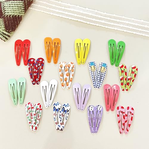 120PCS snap hair clips,2 inch hair barrettes for girls and Women | Non-Slip Metal Snap Hair Accessories for gils and Women